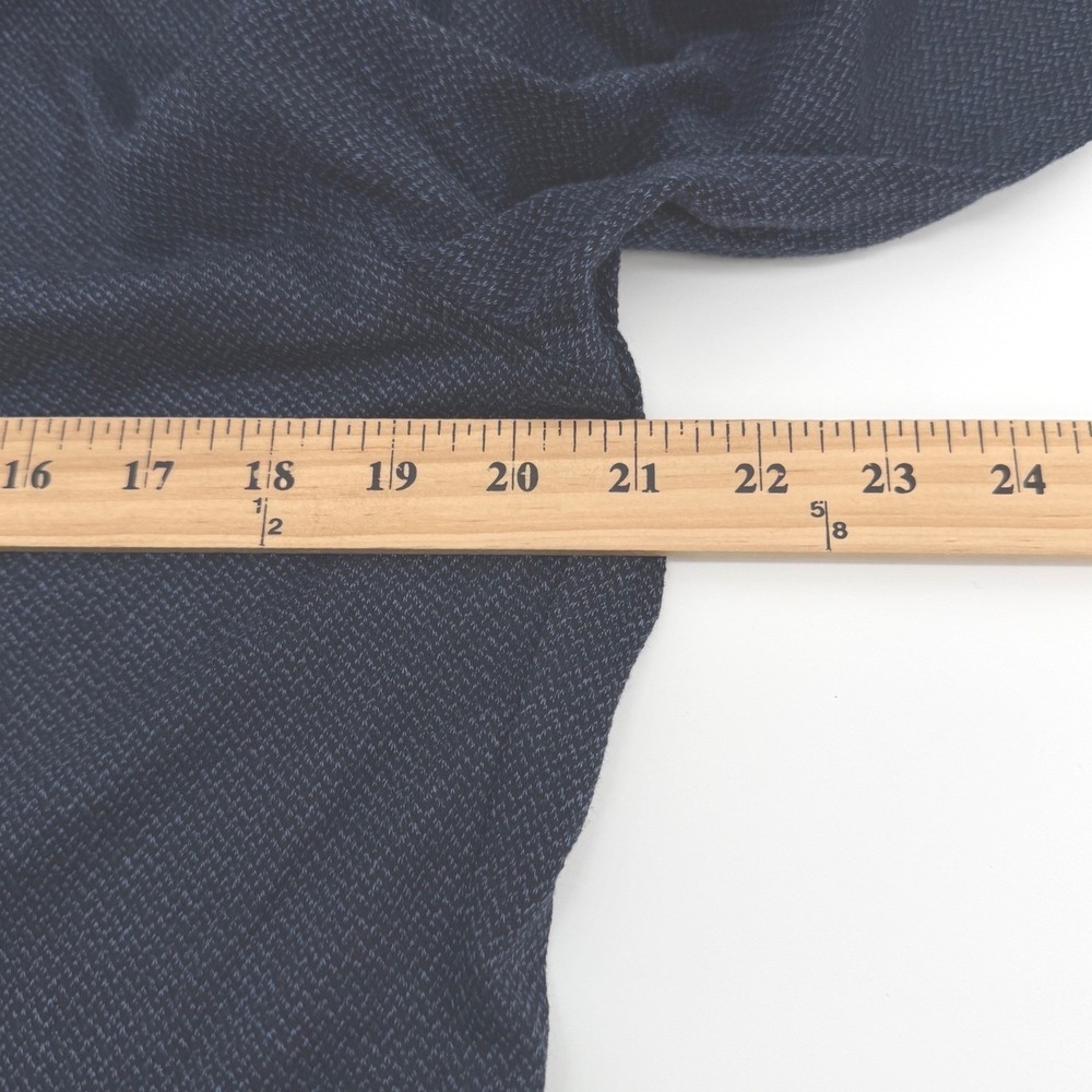 Haupt Shirt Mens M Navy Blue Modern Tailored Fit Textured Casual Long Sleeve NEW - Picture 8 of 11